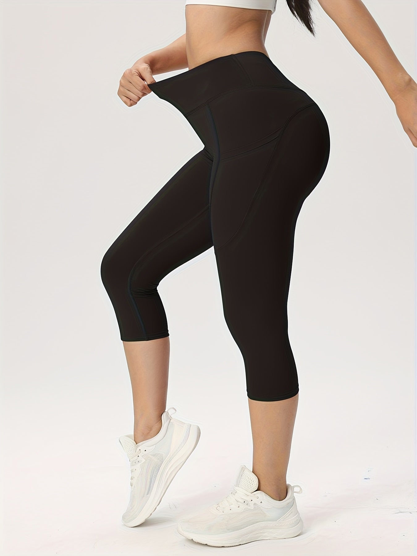 3-Pack Women's High-Waisted Sports Leggings with Pockets