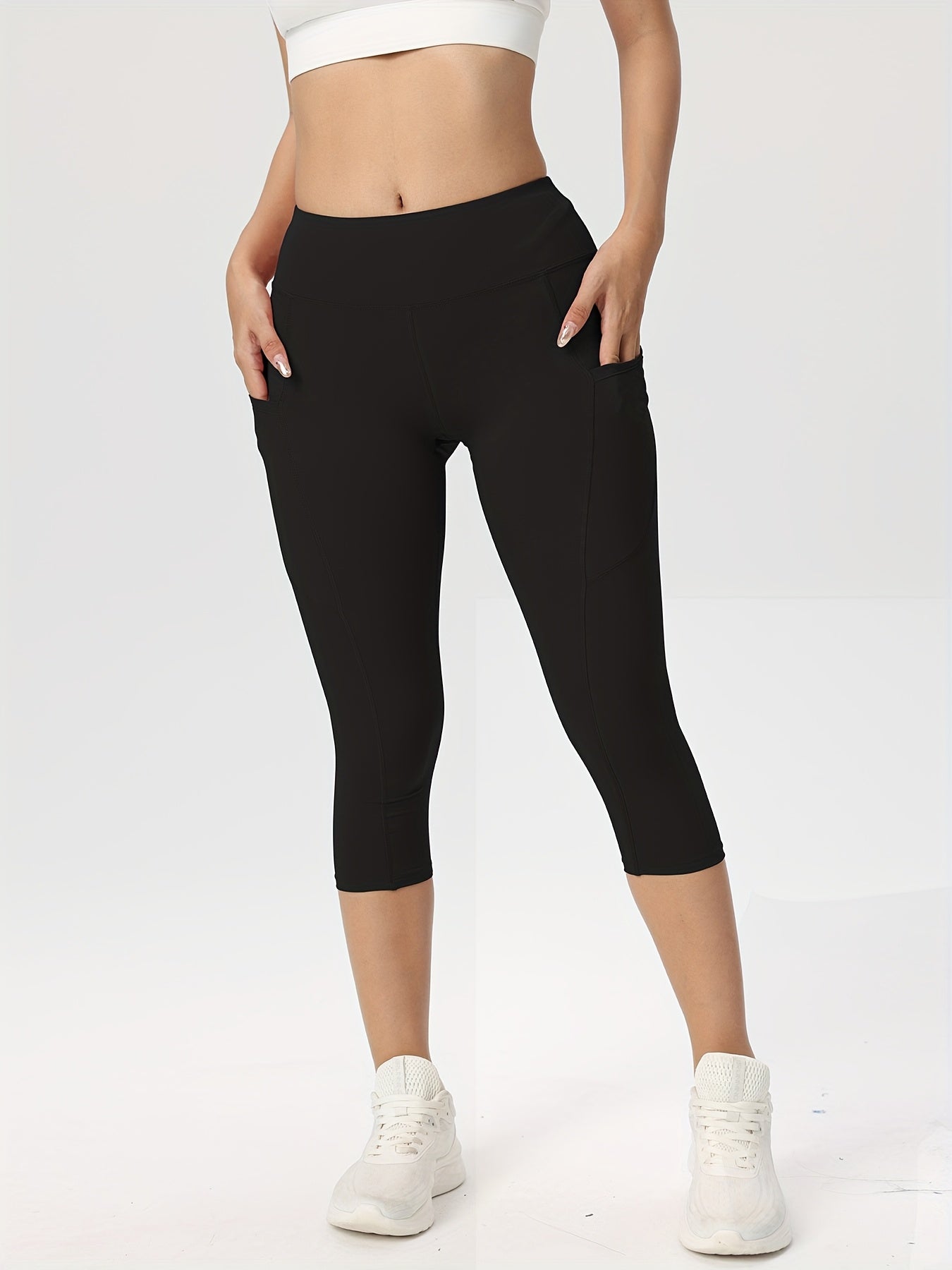 3-Pack Women's High-Waisted Sports Leggings with Pockets