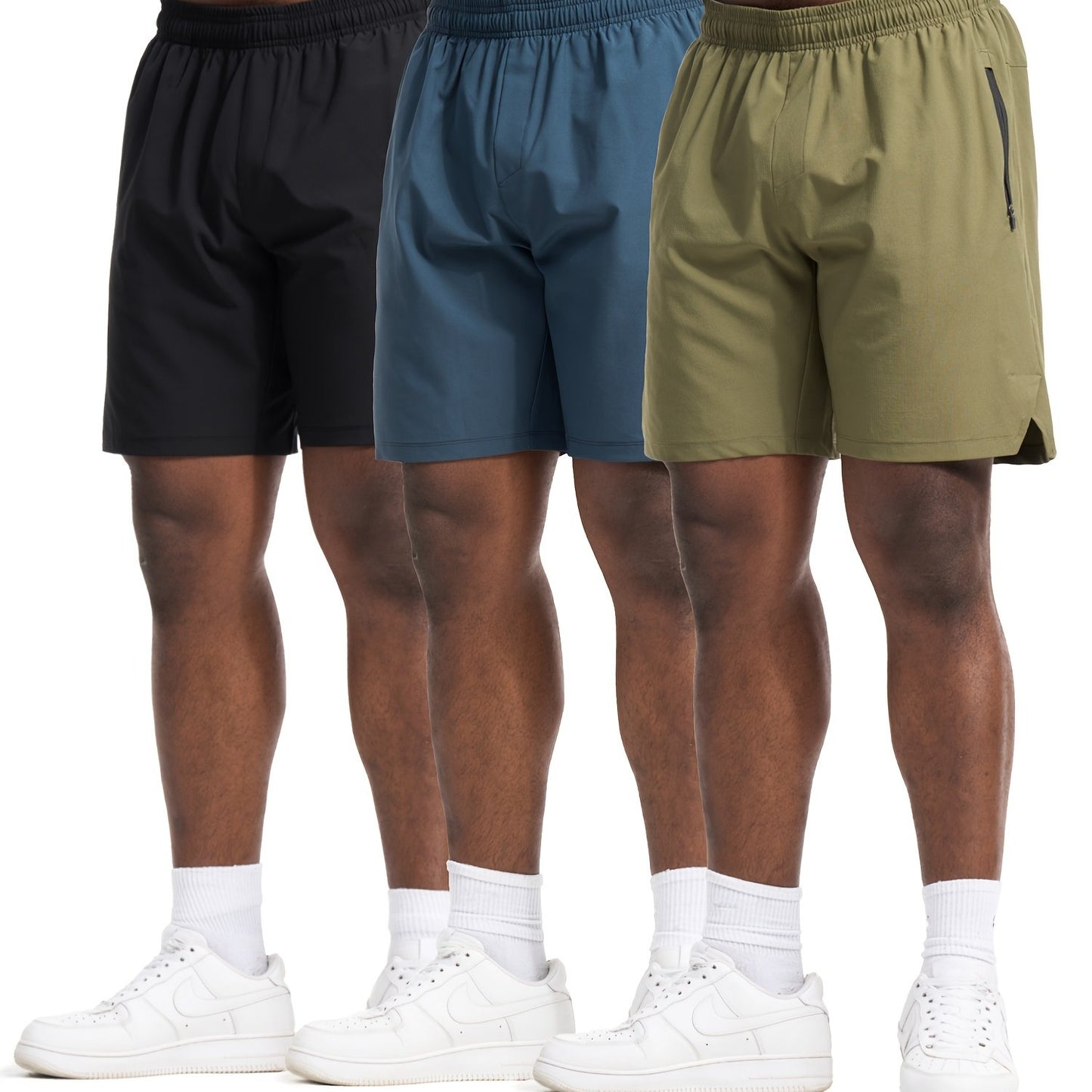 3-Pack Men's Running & Athletic Shorts