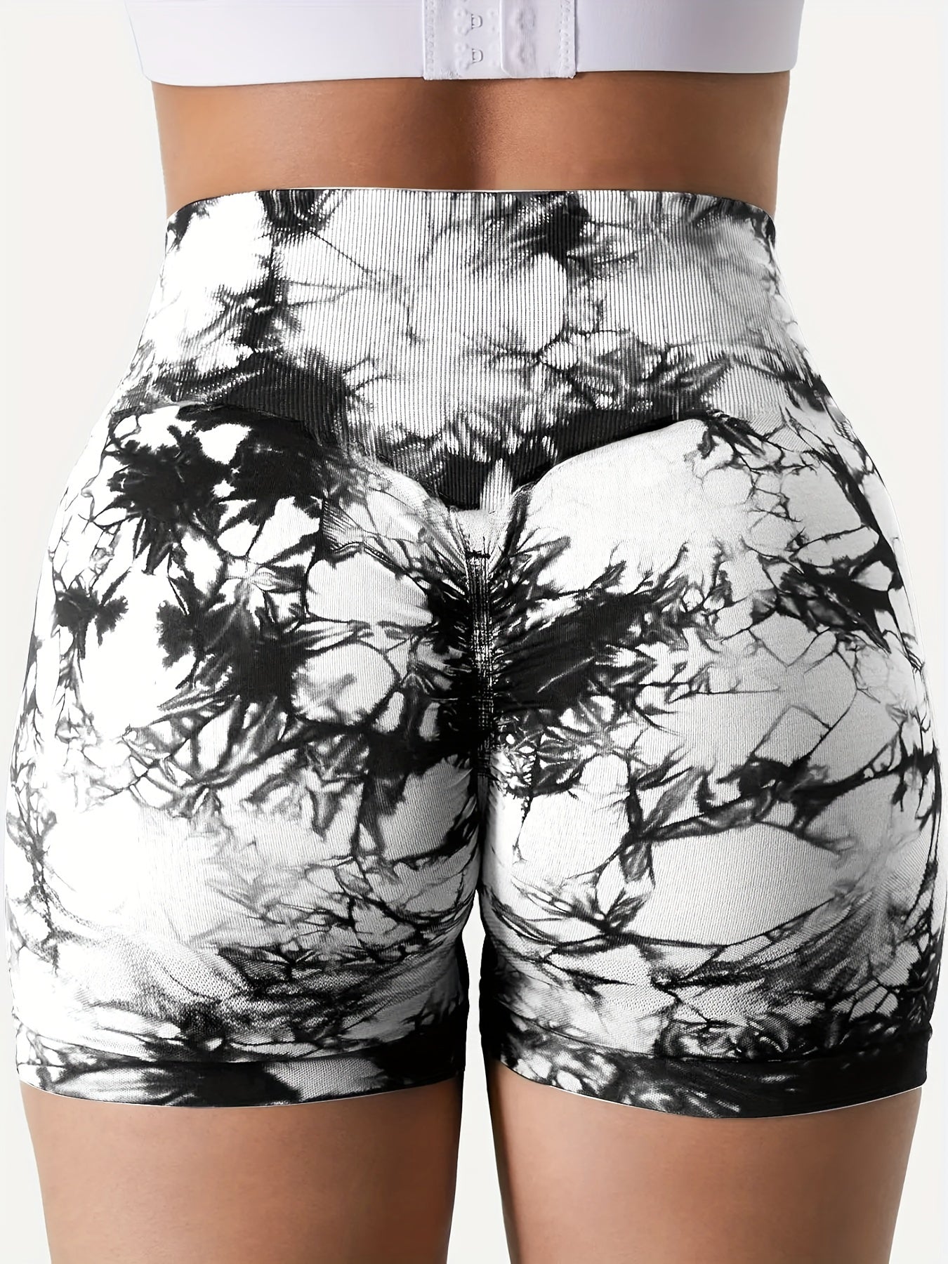 High-Stretch Tie-Dye Biker Shorts – Soft & Breathable Activewear
