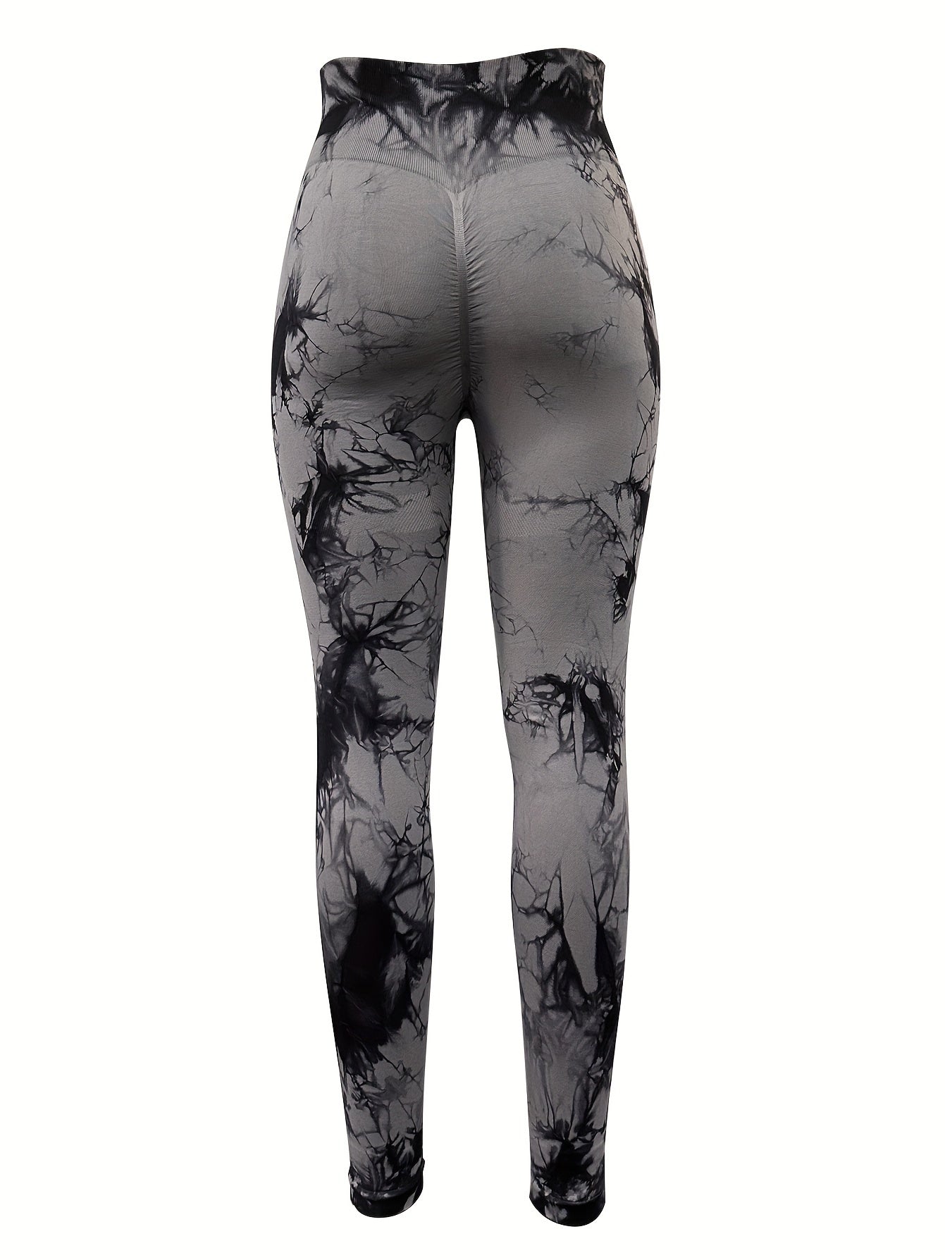 3-Pack Women's Seamless Tie-Dye High-Waisted Yoga Leggings