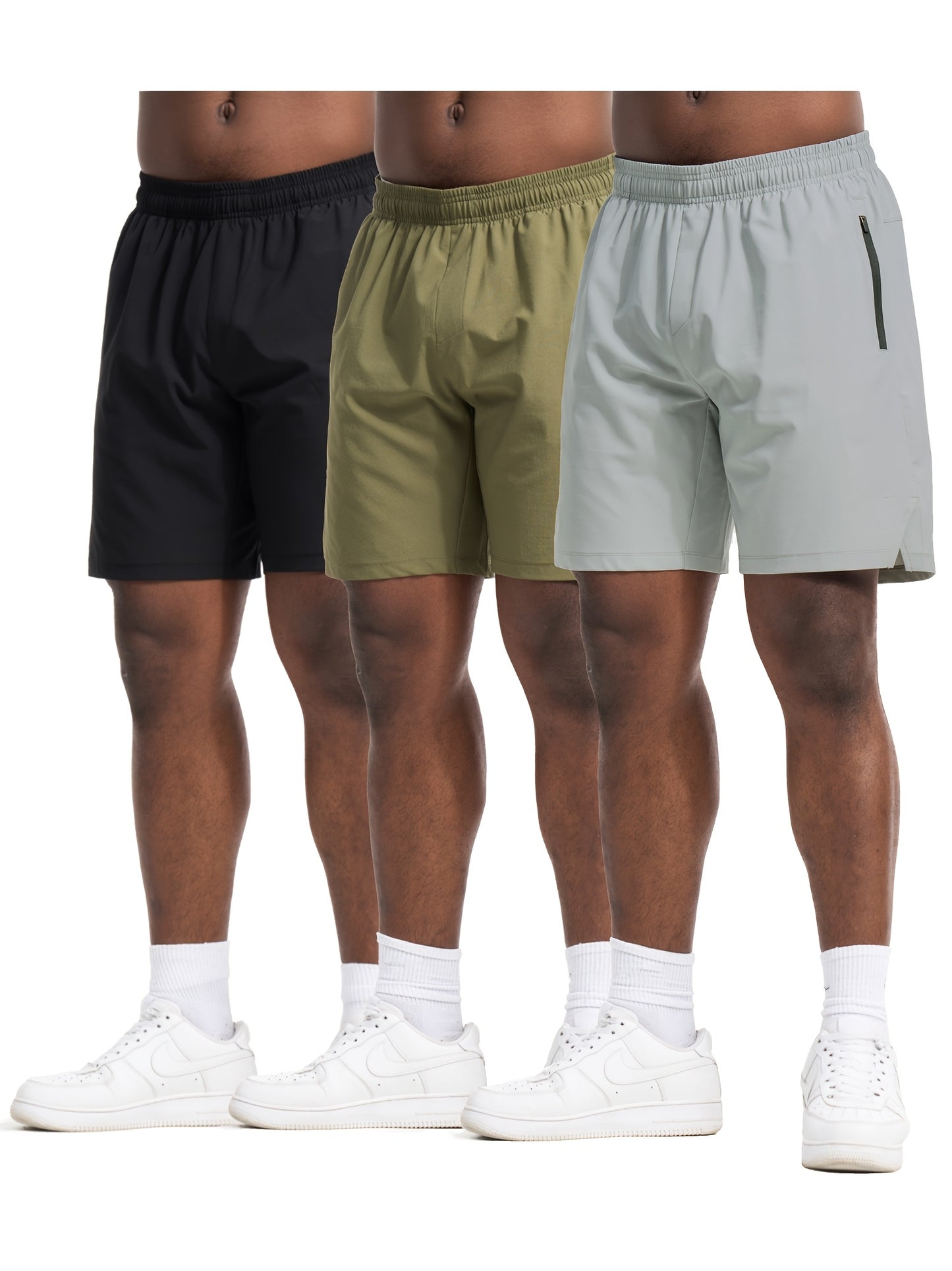 3-Pack Men's Running & Athletic Shorts