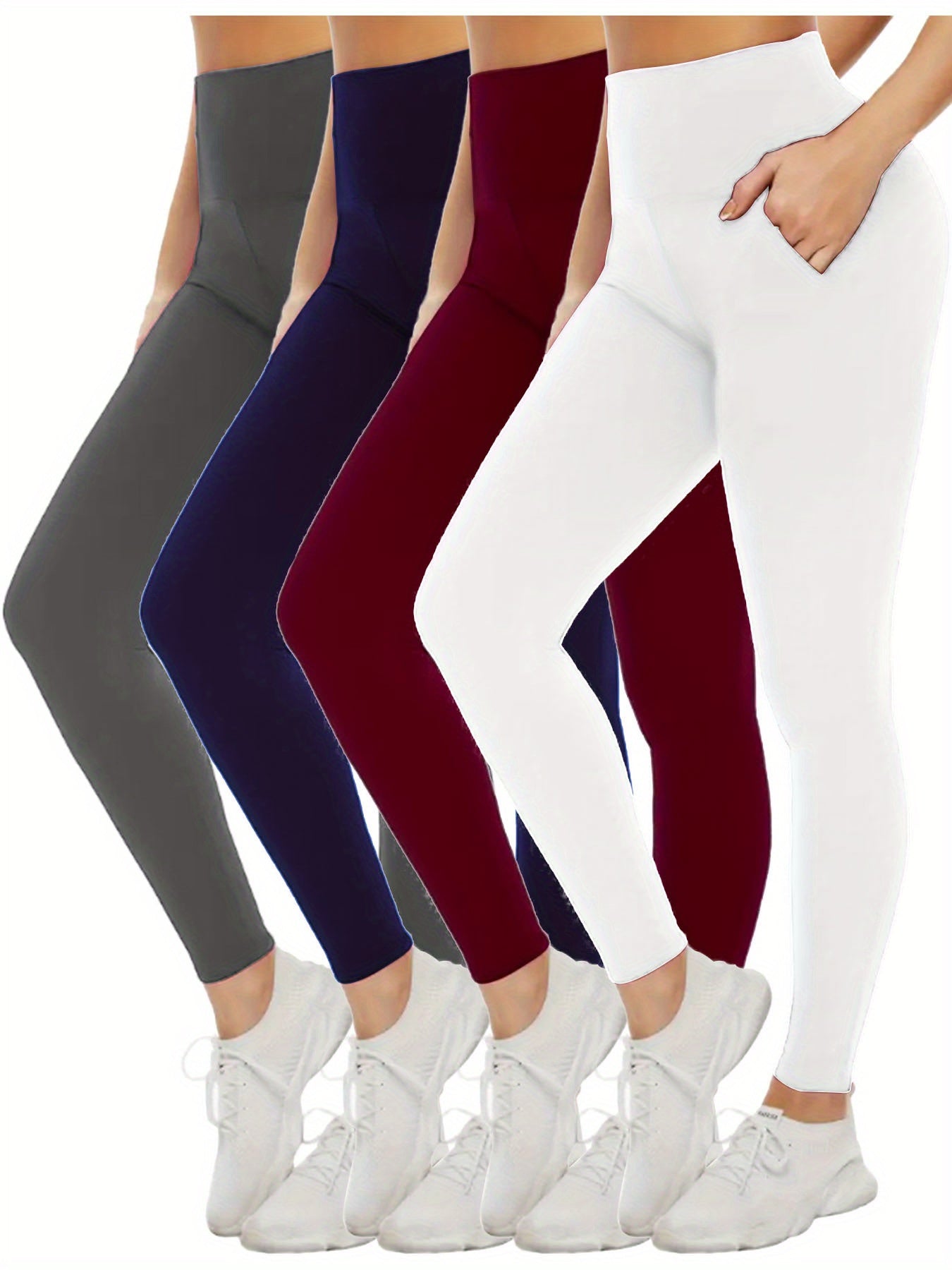 Women's High-Stretch Leggings with Pockets – Comfortable & Versatile