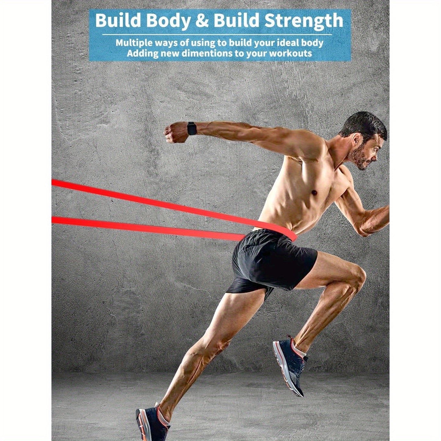 Natural Rubber Resistance Bands for Strength Training