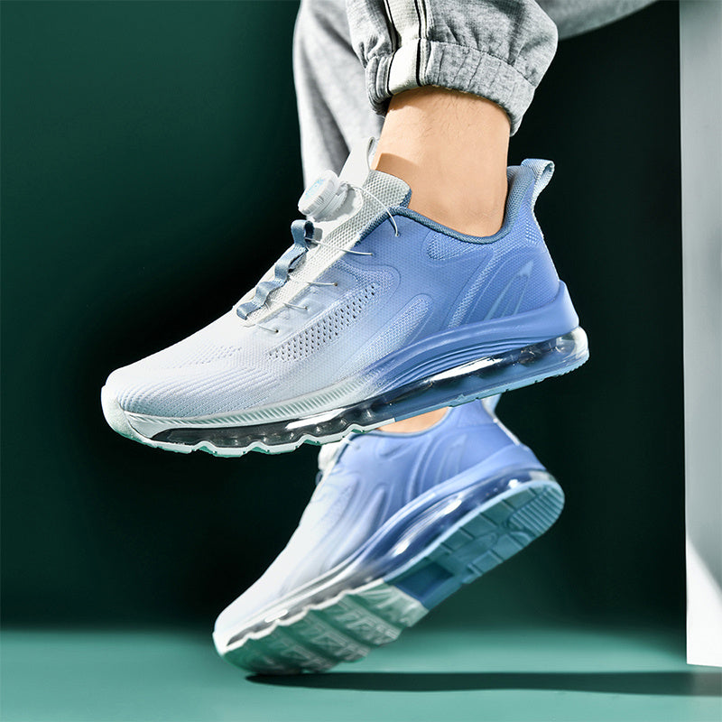 Men's Breathable Mid-Top Sports Shoes – Air Cushion & Non-Slip Design