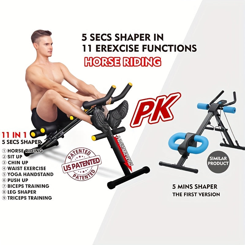 12-in-1 Ab Training and Squat Machine for Home Gym