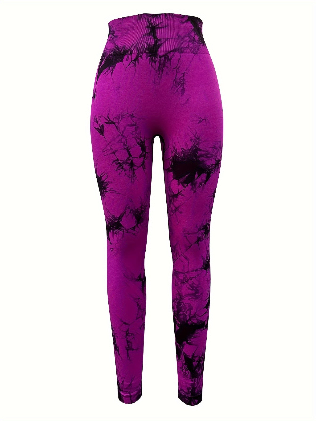 3-Pack Women's Seamless Tie-Dye High-Waisted Yoga Leggings