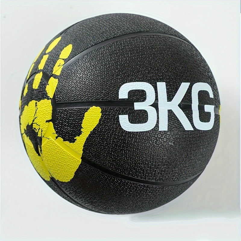 Durable Rubber Weighted Fitness Ball for Strength and Balance