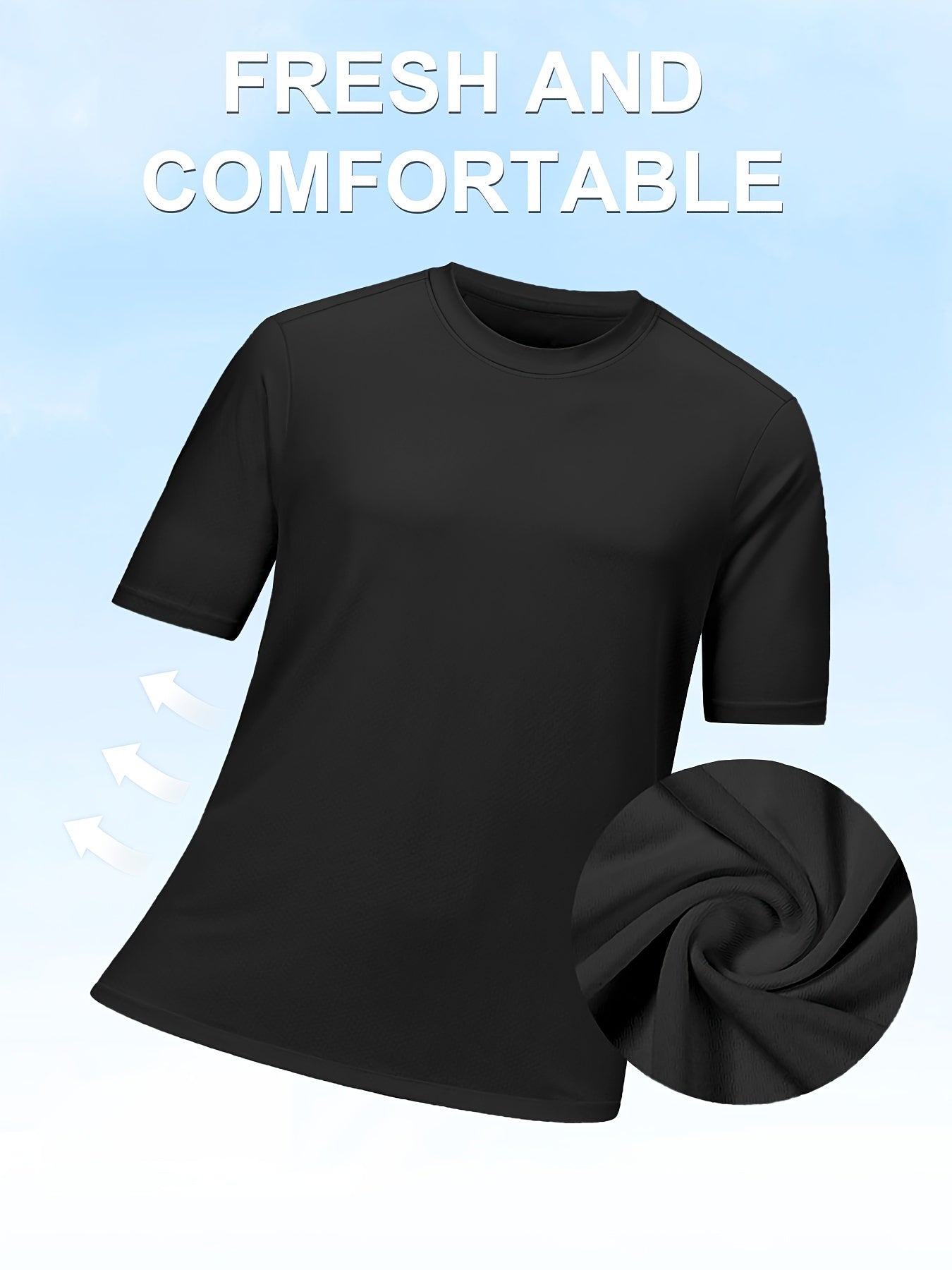 6-Pack Men's Quick-Dry Athletic T-Shirts