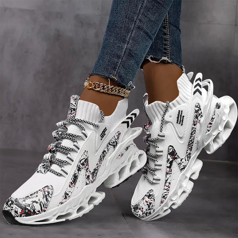  Women’s Fashionable Lace-Up Casual Sneakers