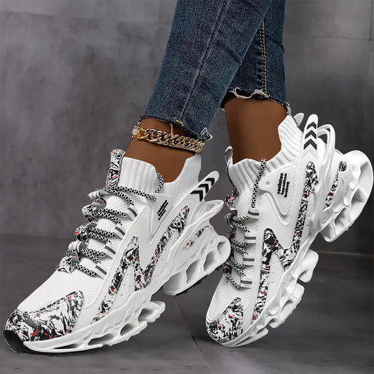  Women’s Fashionable Lace-Up Casual Sneakers