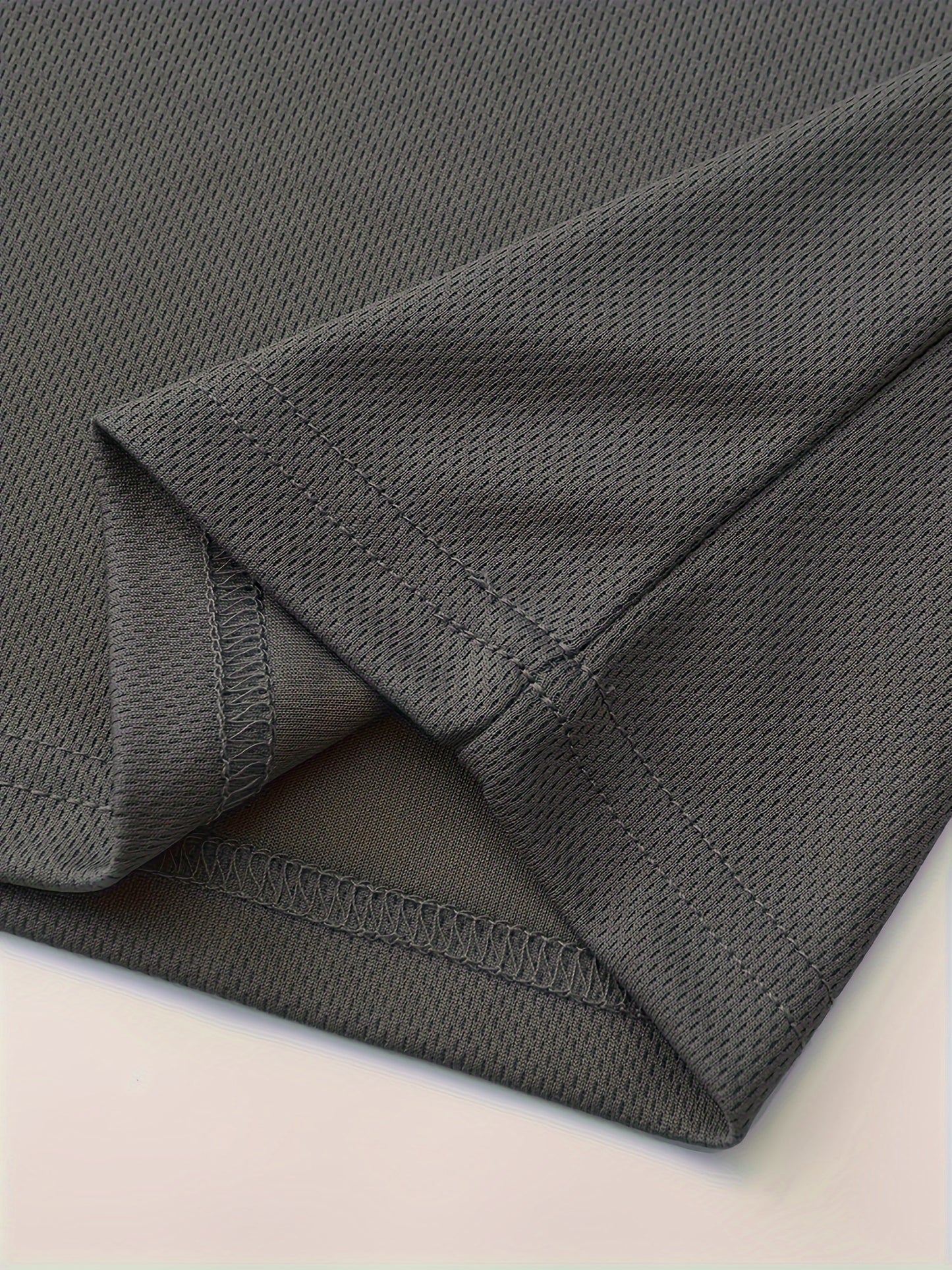 5-Piece Men's Solid Color Crew Neck Long Sleeve T-Shirt