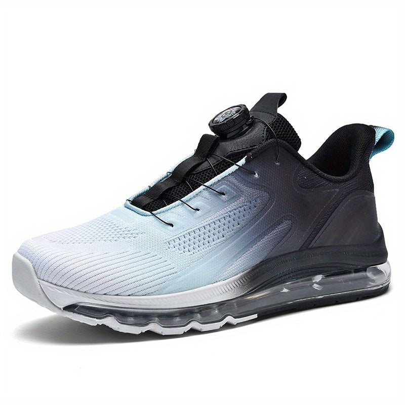 Men's Breathable Mid-Top Sports Shoes – Air Cushion & Non-Slip Design
