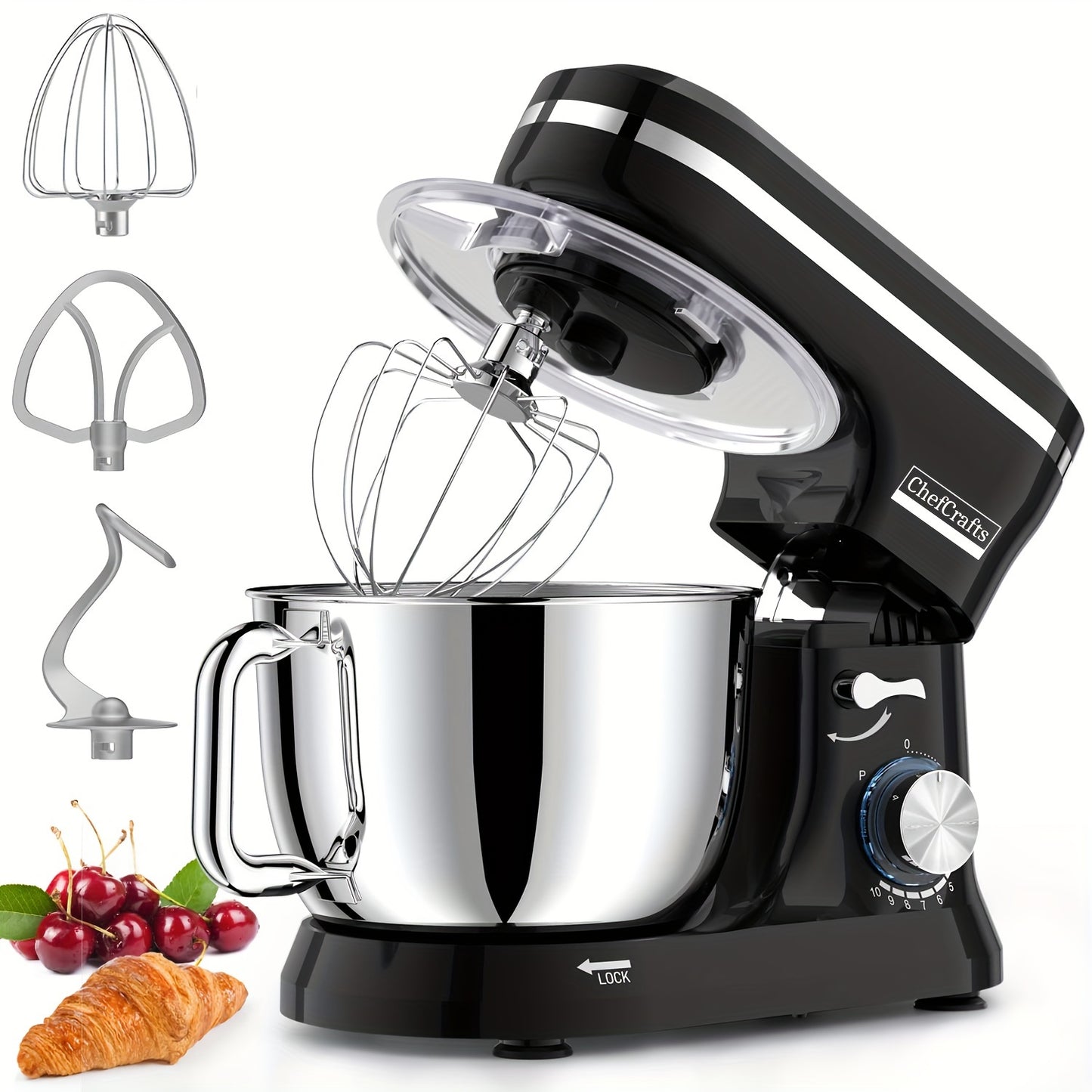 6.5 QT 10 Speed Electric Stand Mixer