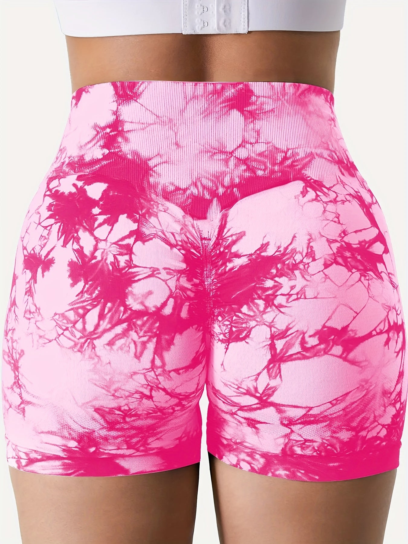 High-Stretch Tie-Dye Biker Shorts – Soft & Breathable Activewear