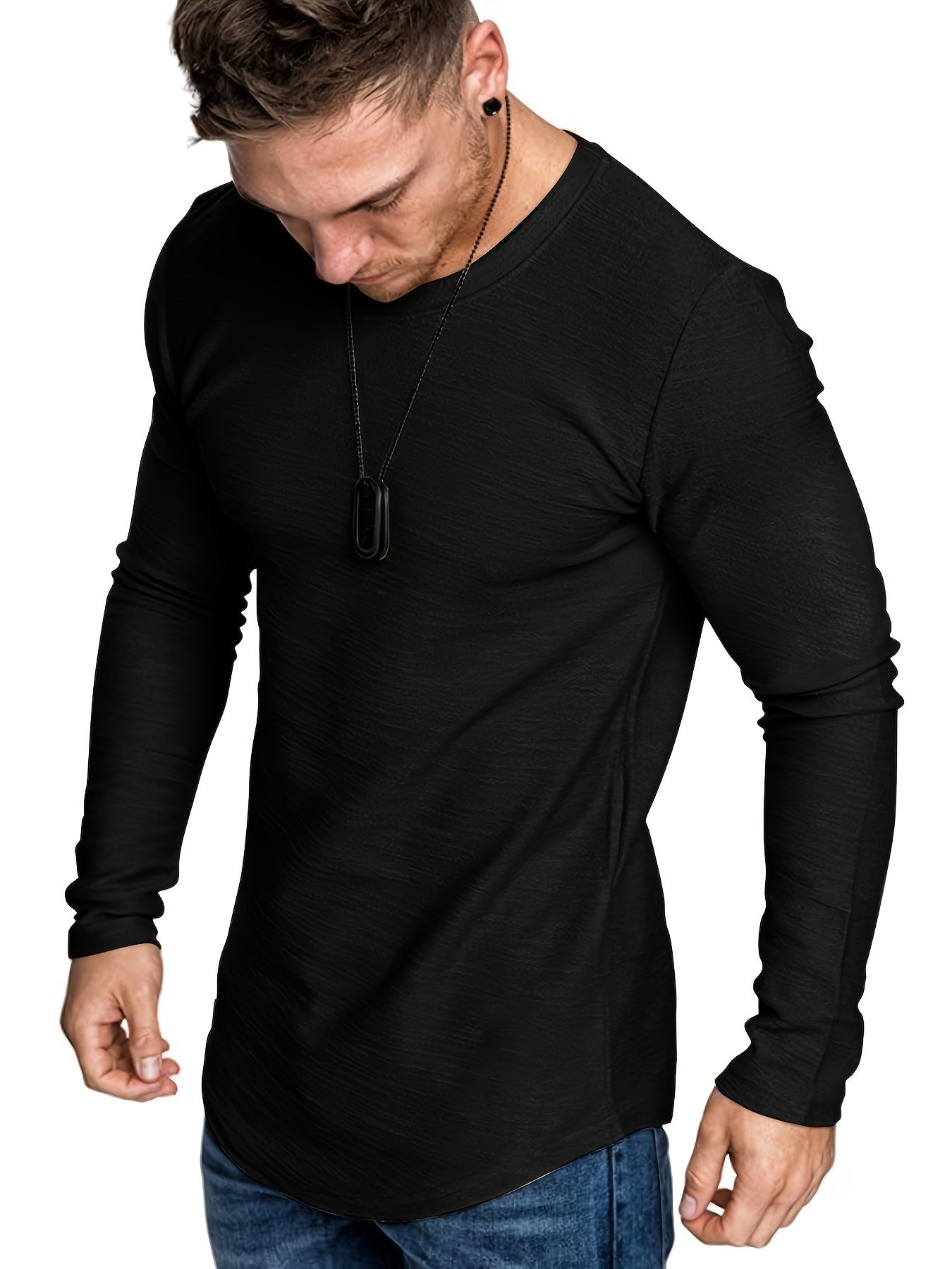 10-Pack Men's Long Sleeve Quick-Dry Athletic T-Shirts
