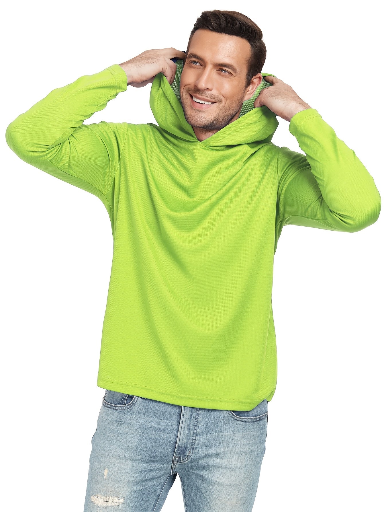6-Pack Men's Quick-Dry Wicking Long Sleeve Hoodie Pullover Sweatshirts