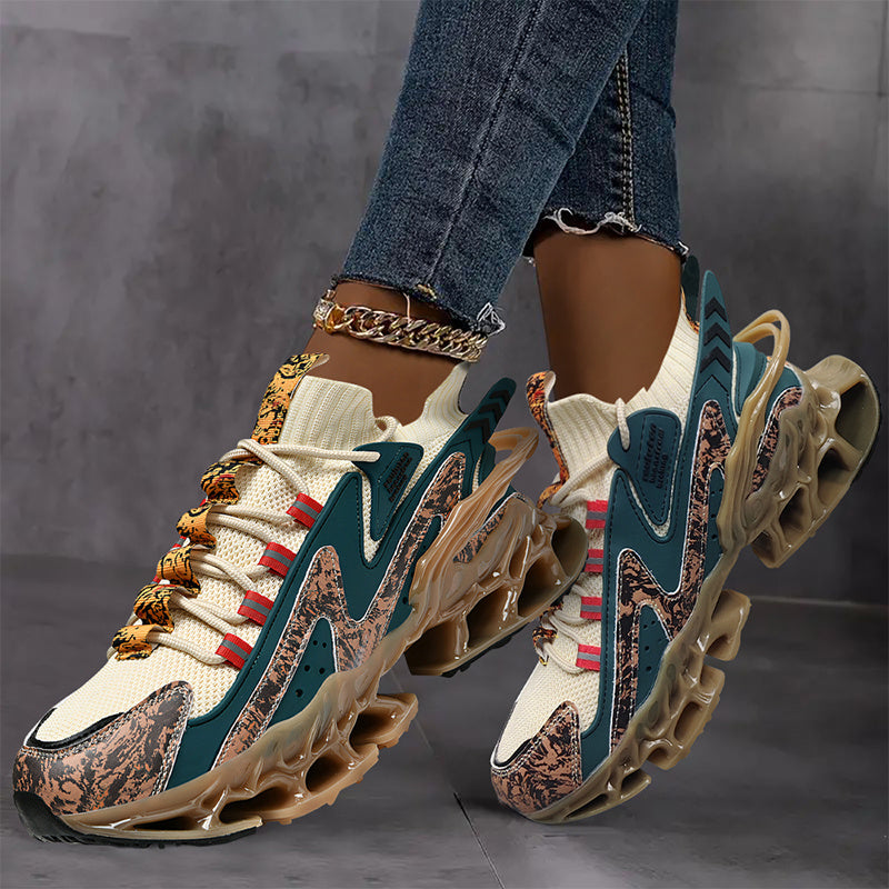  Women’s Fashionable Lace-Up Casual Sneakers