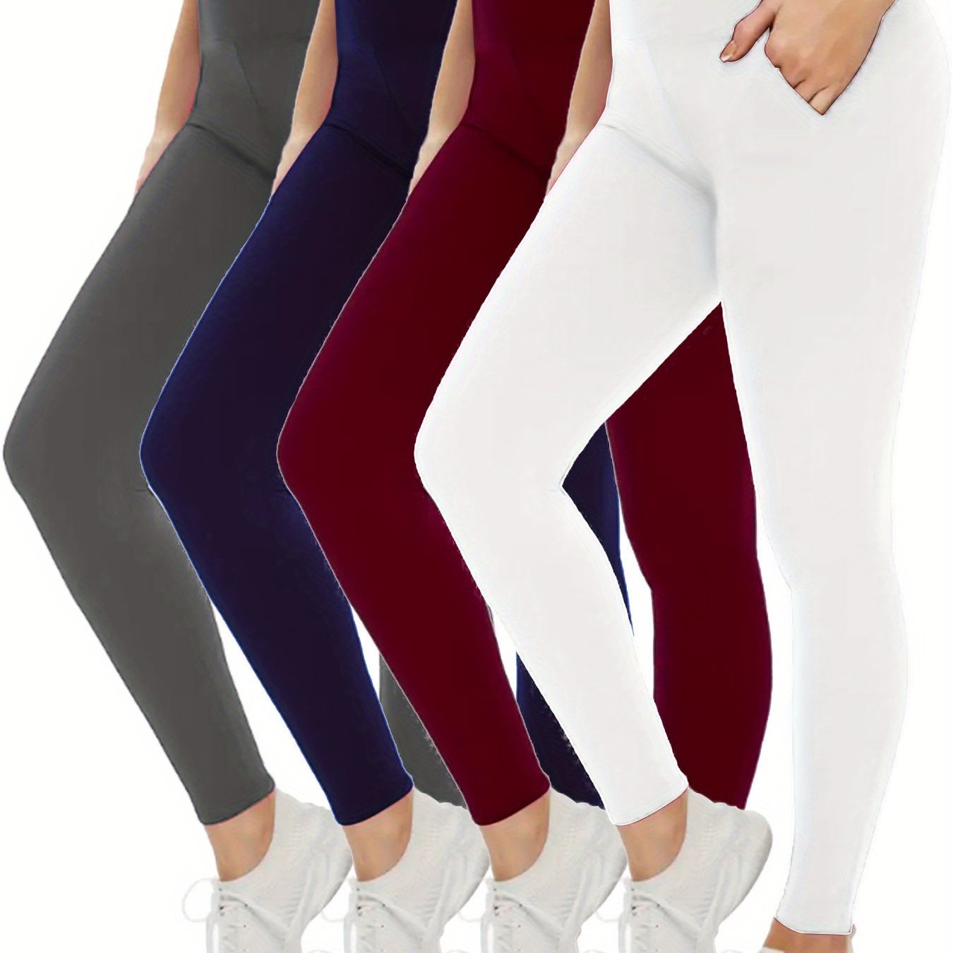 Women's High-Stretch Leggings with Pockets – Comfortable & Versatile