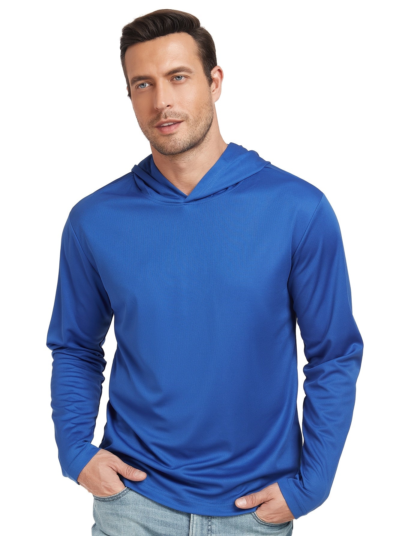 6-Pack Men's Quick-Dry Wicking Long Sleeve Hoodie Pullover Sweatshirts