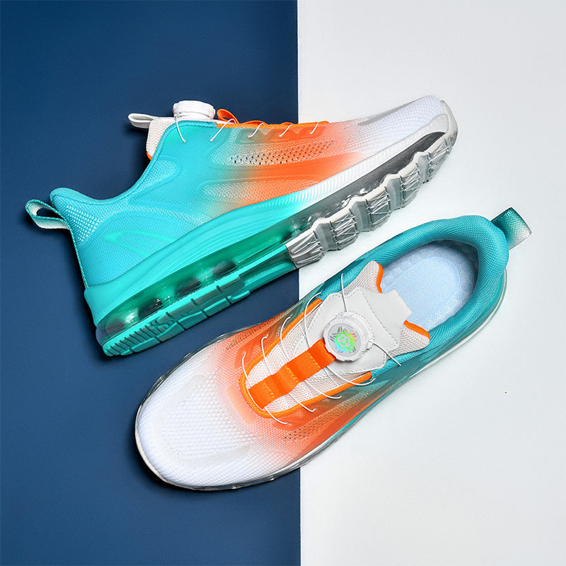 Men's Breathable Mid-Top Sports Shoes – Air Cushion & Non-Slip Design