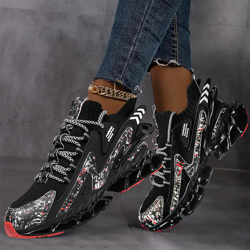  Women’s Fashionable Lace-Up Casual Sneakers