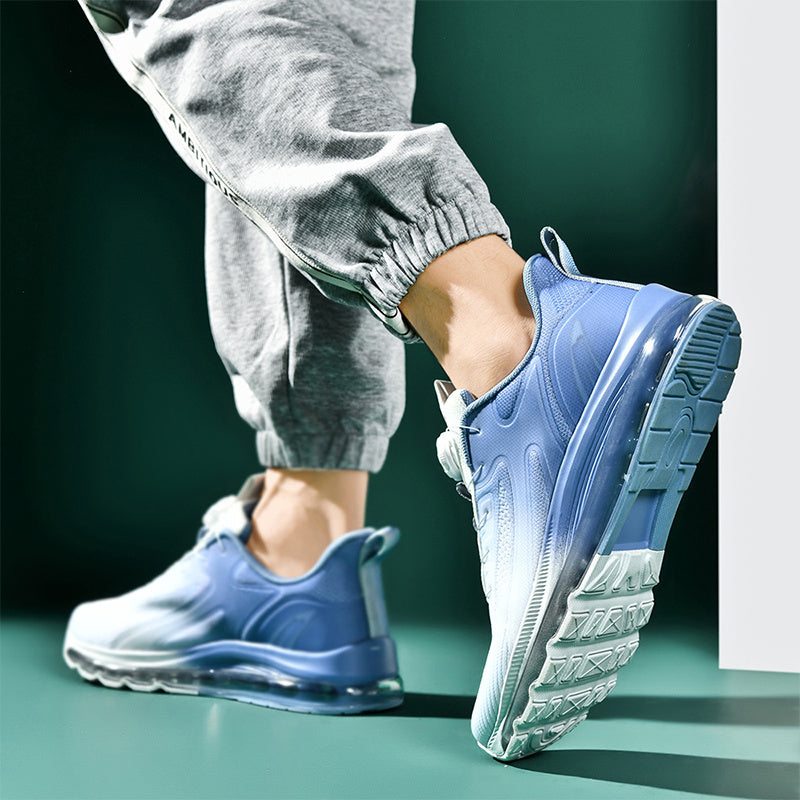 Men's Breathable Mid-Top Sports Shoes – Air Cushion & Non-Slip Design