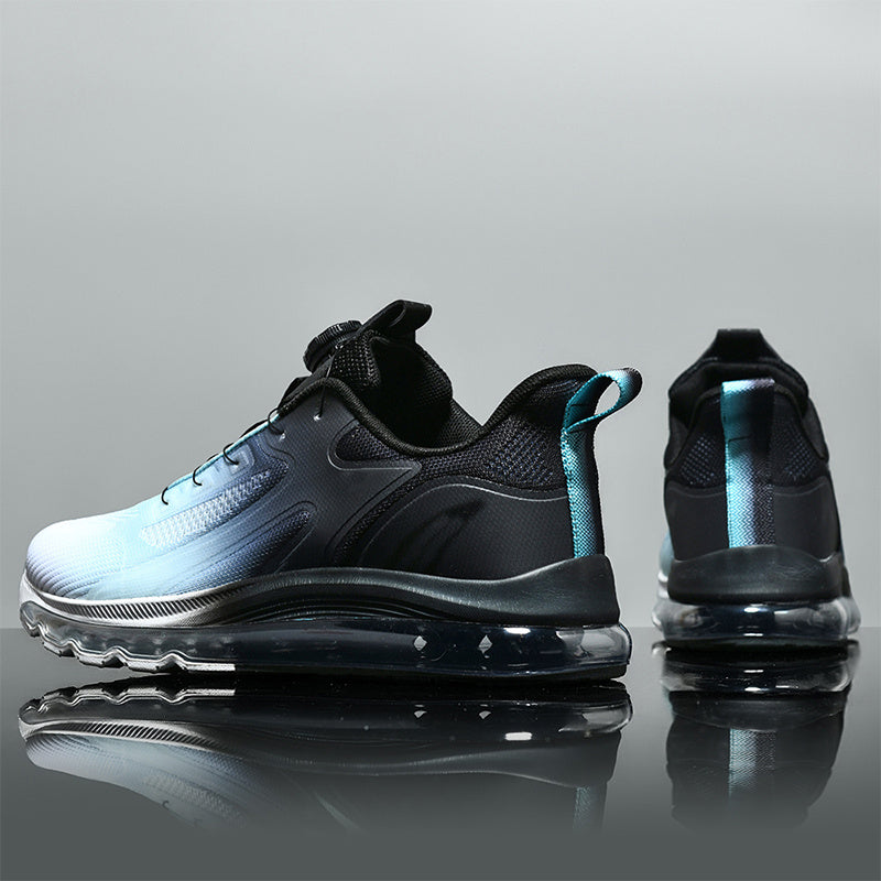 Men's Breathable Mid-Top Sports Shoes – Air Cushion & Non-Slip Design