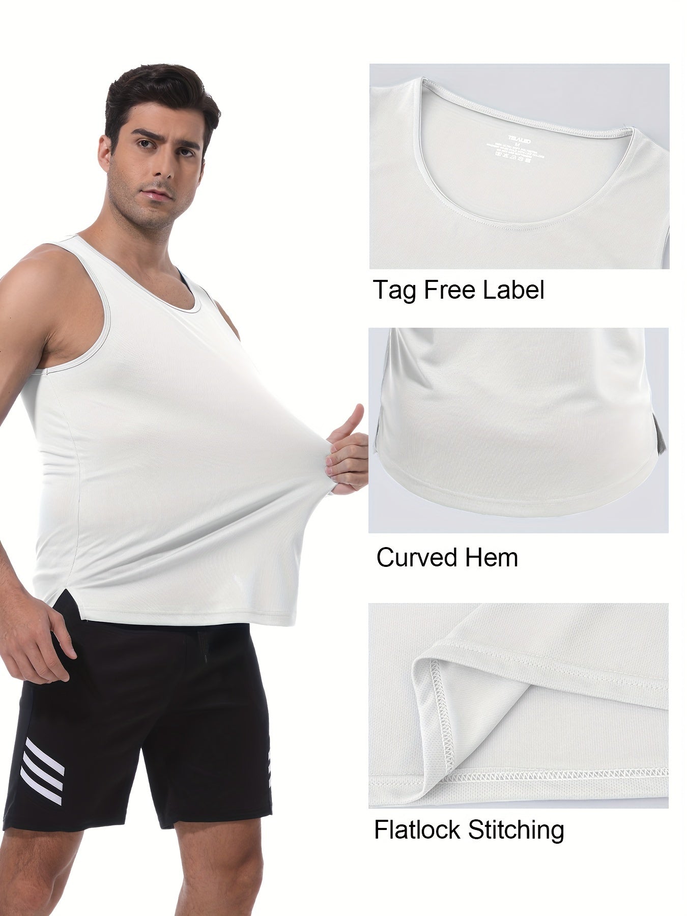 6-Piece Quick-Dry Athletic Tank Tops