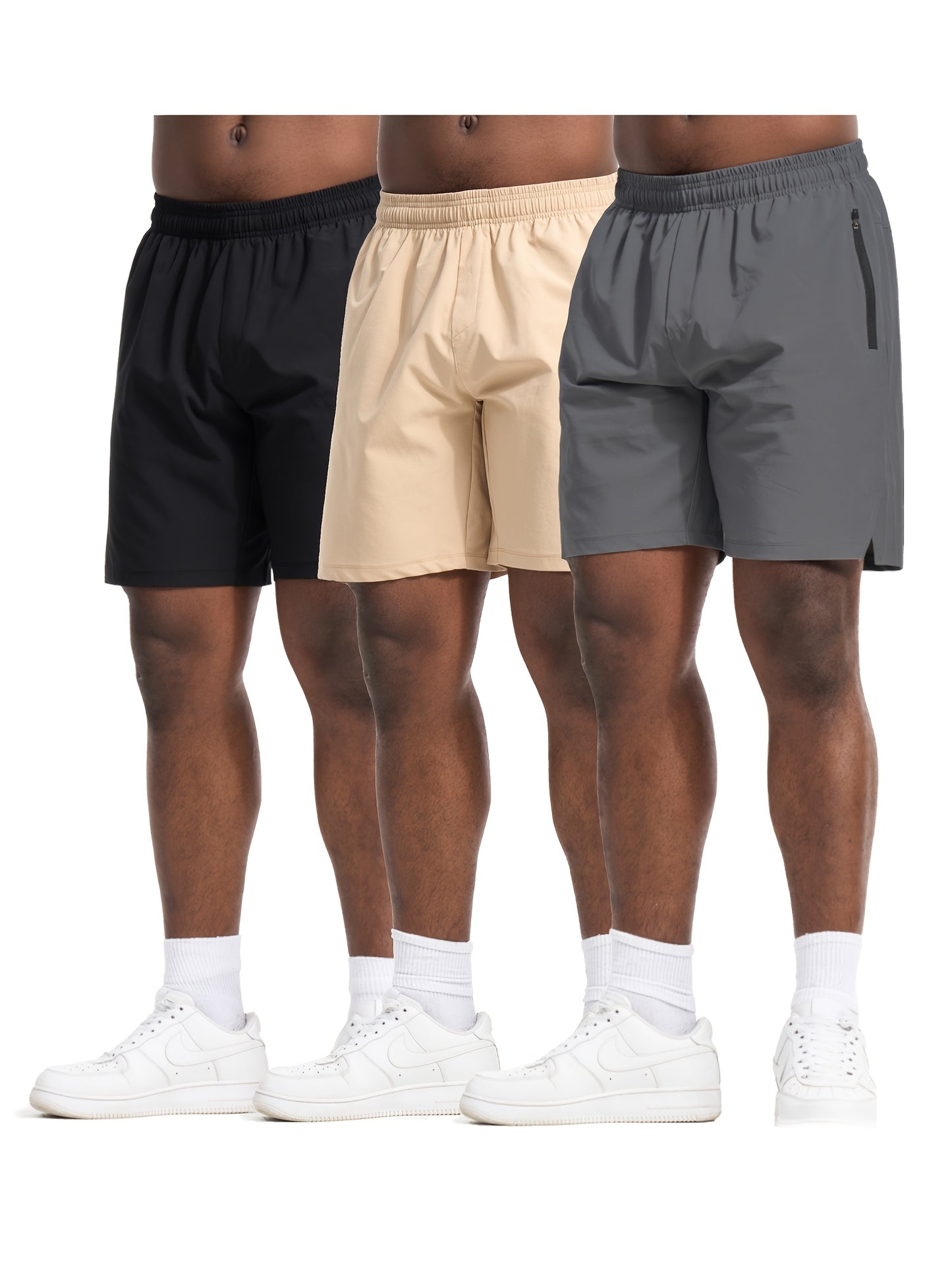 3-Pack Men's Running & Athletic Shorts