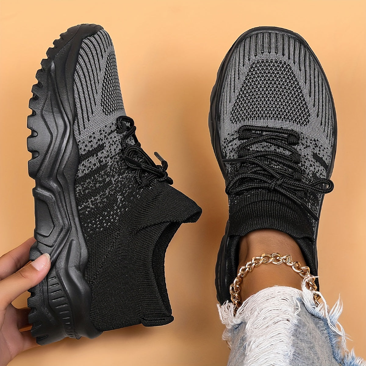 Women's Minimalist Low-Top Sneakers – Lightweight, Breathable & Stylish