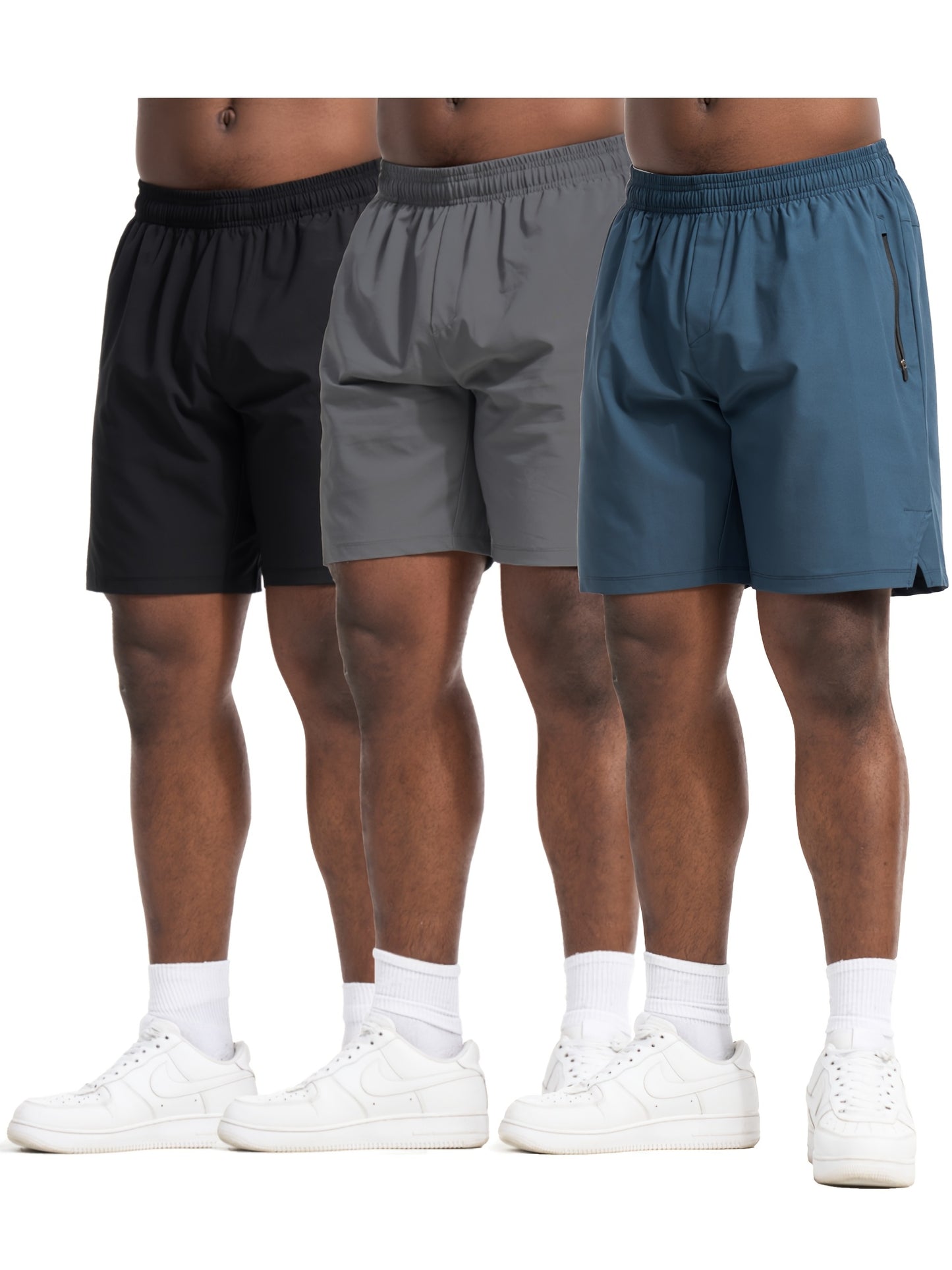 3-Pack Men's Running & Athletic Shorts