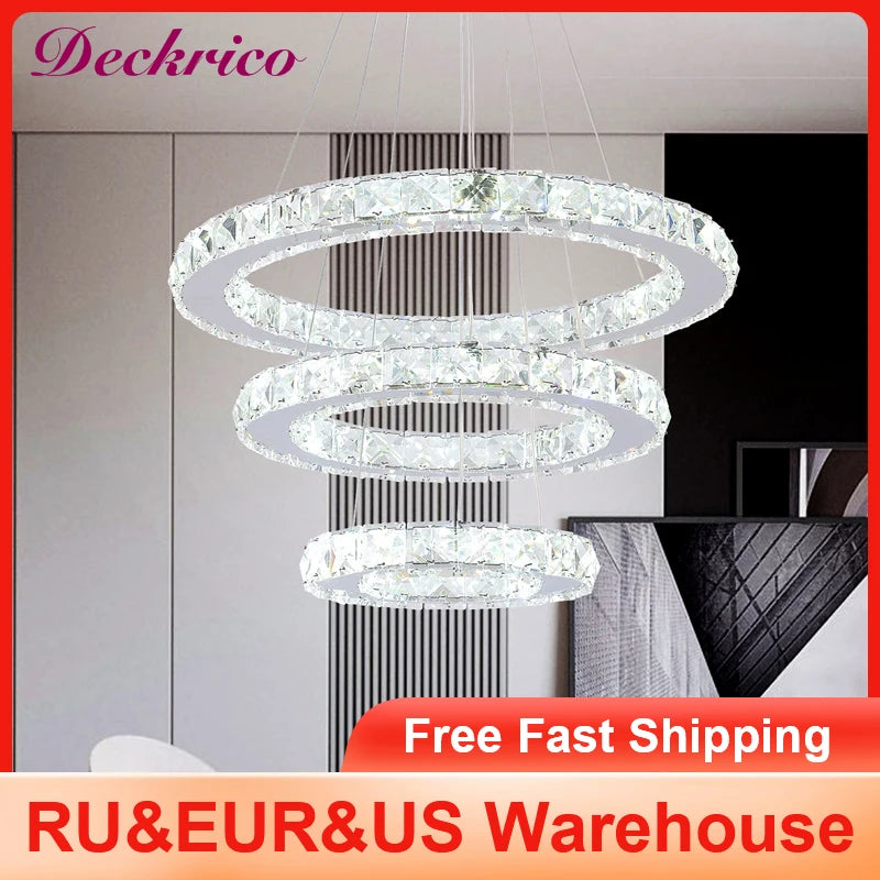 LED Crystal Ceiling Chandelier