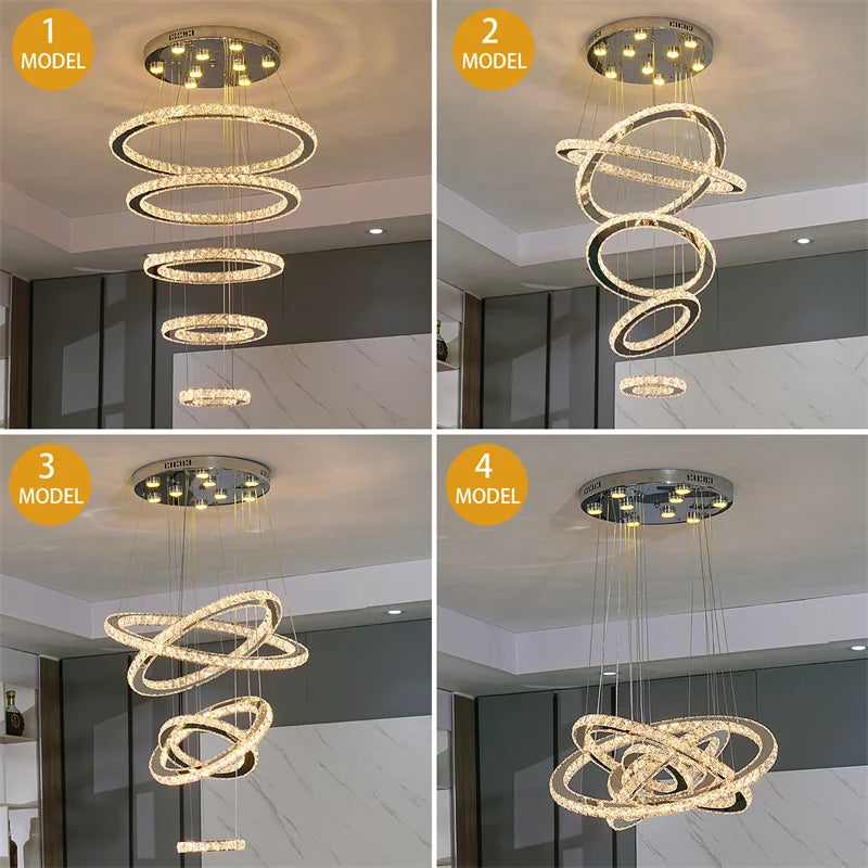 LED Crystal Ceiling Chandelier