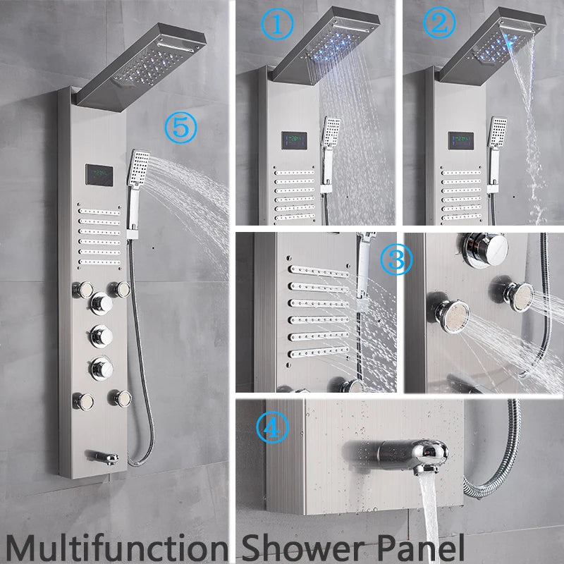 Wall Mounted Bathroom Shower Column