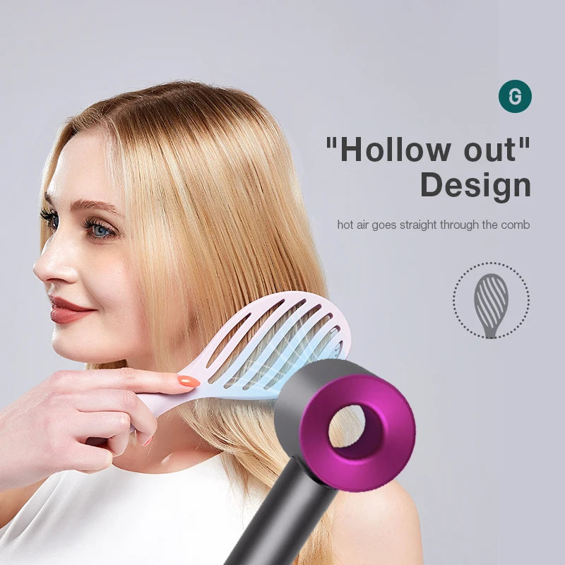 Hollow Out Hair Brush Scalp Massage Detangling Comb