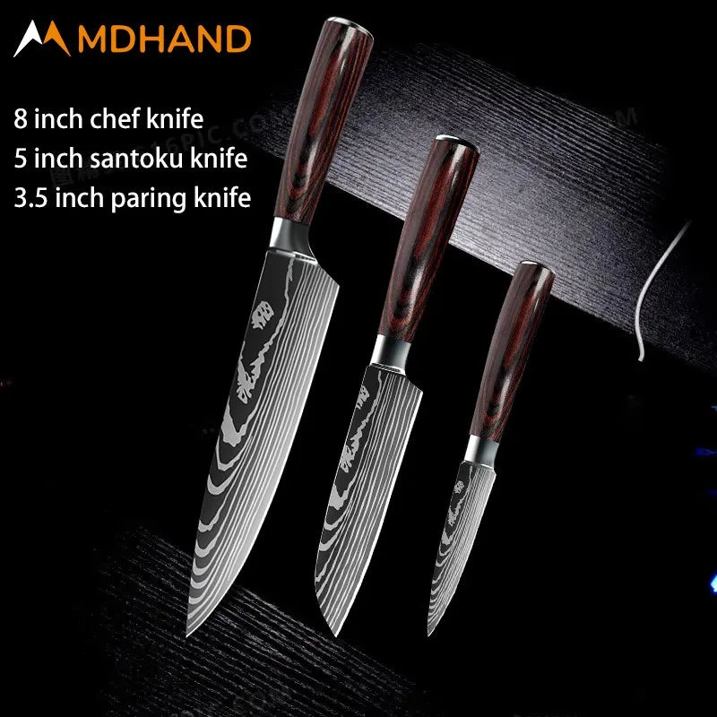 Stainless Steel Chef Knife Set