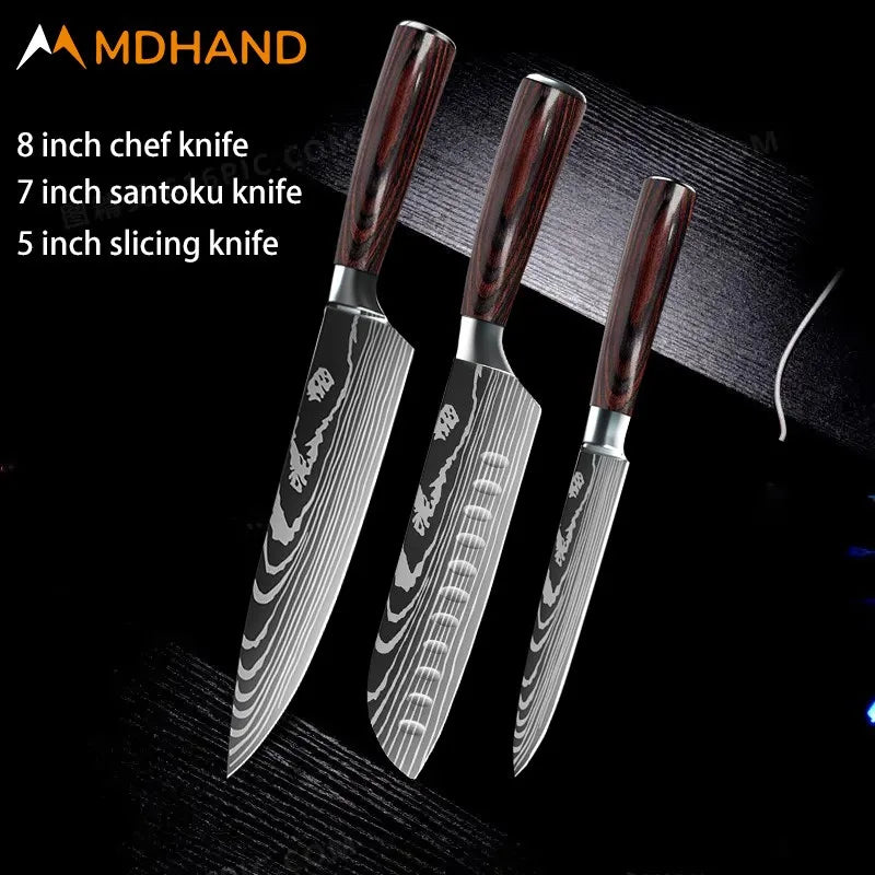 Stainless Steel Chef Knife Set