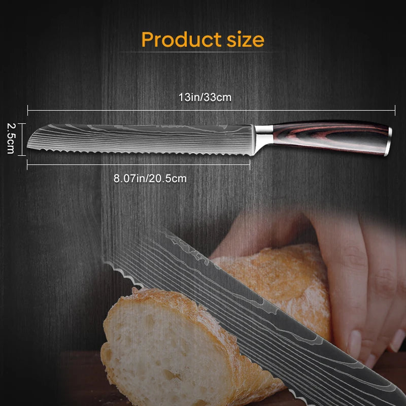 Stainless Steel Chef Knife Set