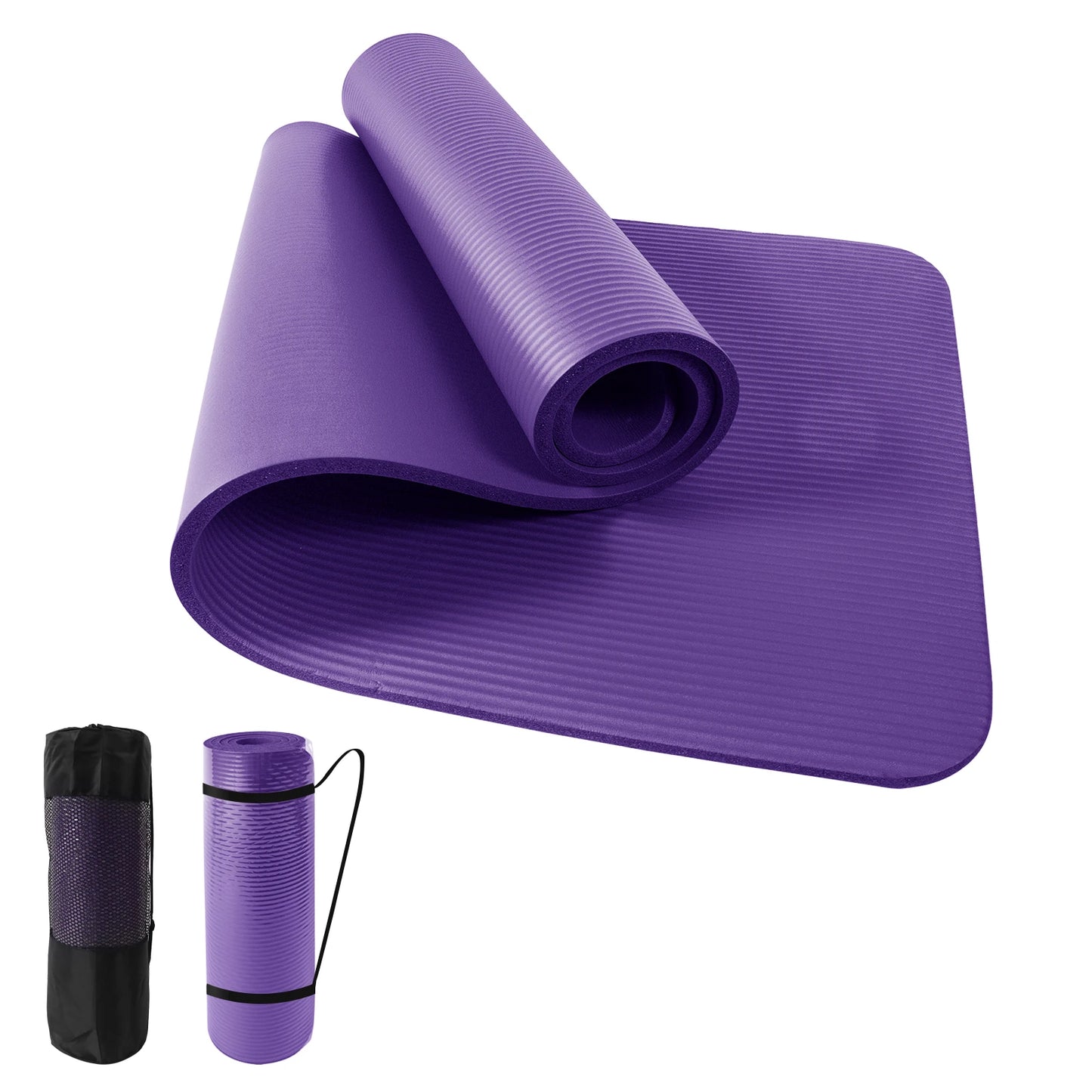 Purple High Density Non Slip Yoga Mat