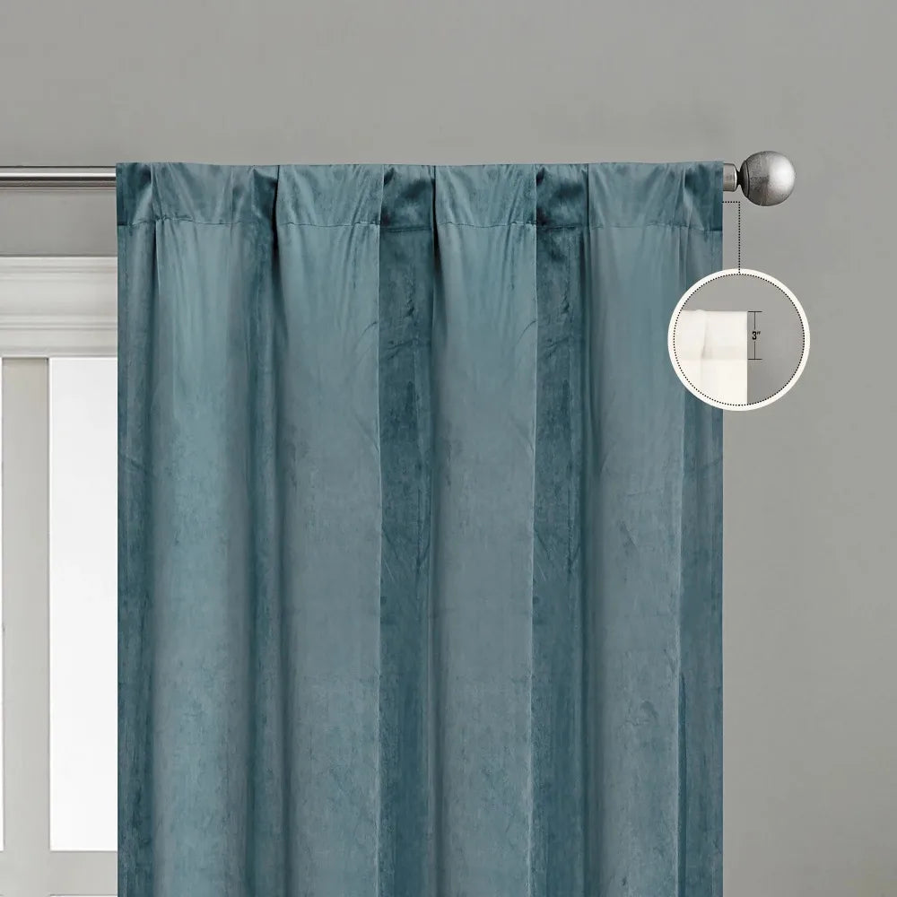 Plush Velvet Blackout Curtain Panels