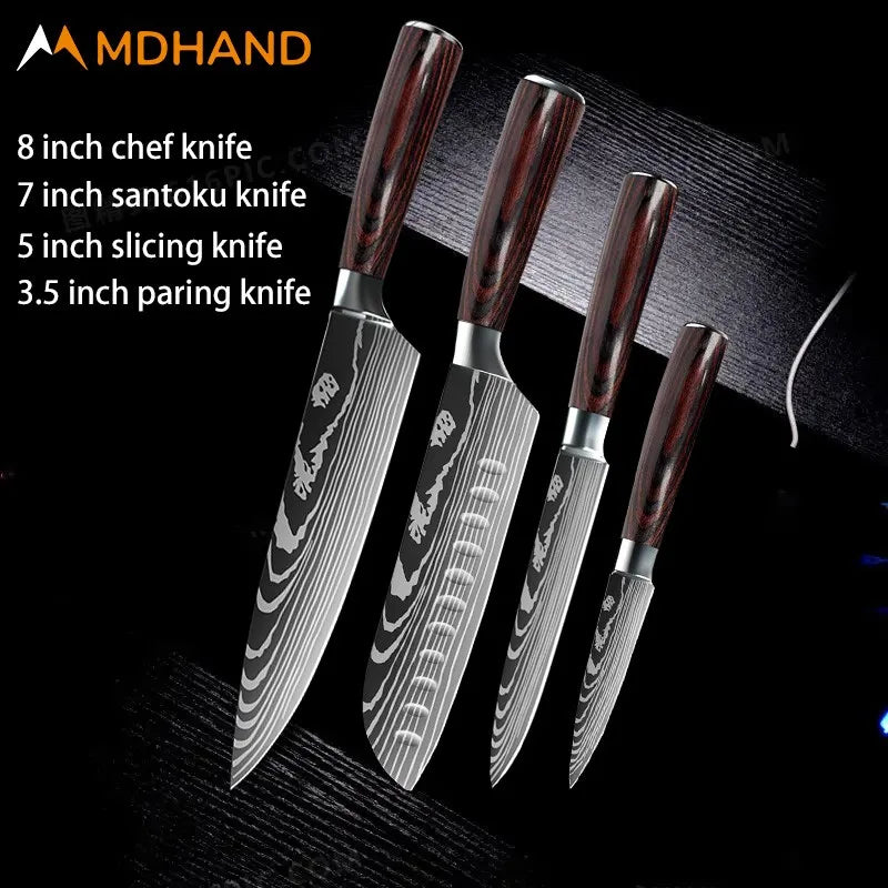 Stainless Steel Chef Knife Set