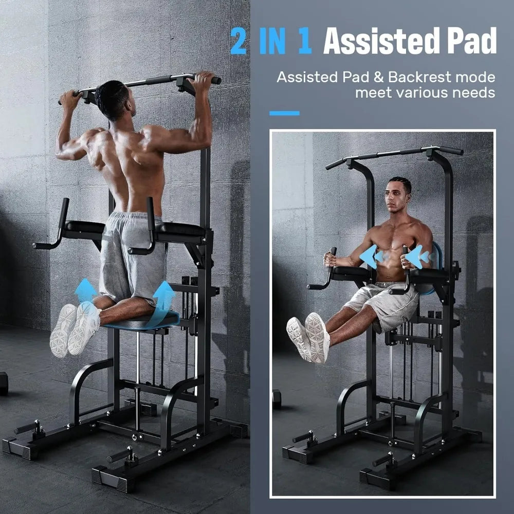 Power Tower Pull Up/Dip Assist Station