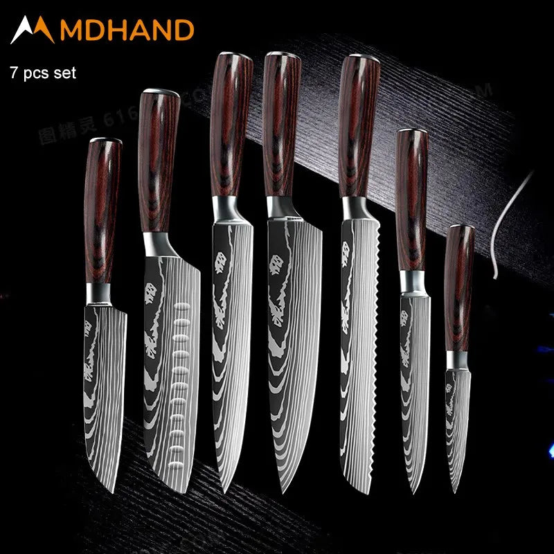 Stainless Steel Chef Knife Set