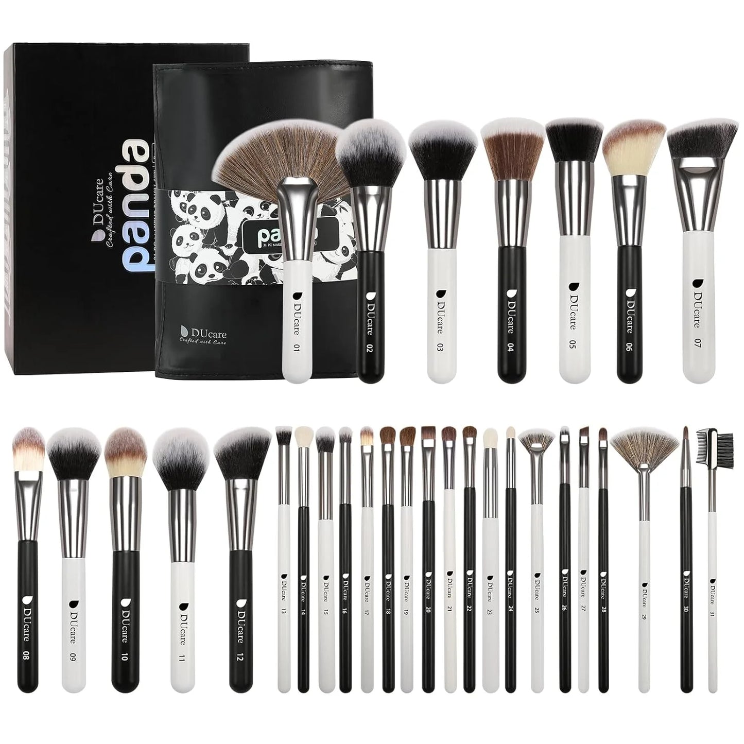 Professional Makeup Brush Set with Synthetic Bristles