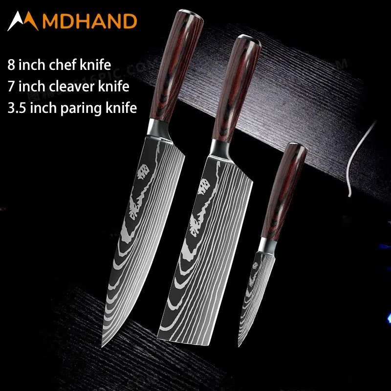 Stainless Steel Chef Knife Set