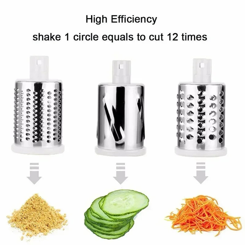 Manual Rotary Vegetable Slicer Cutter