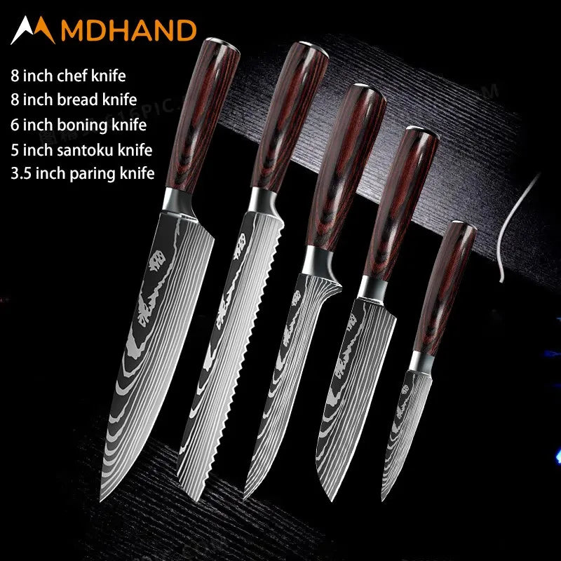 Stainless Steel Chef Knife Set