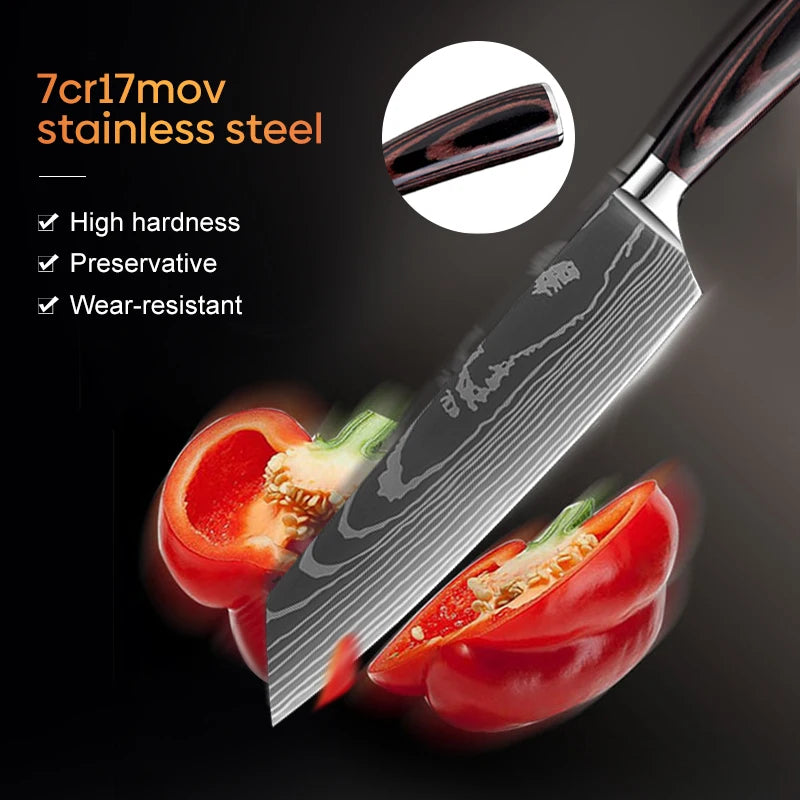 Stainless Steel Chef Knife Set