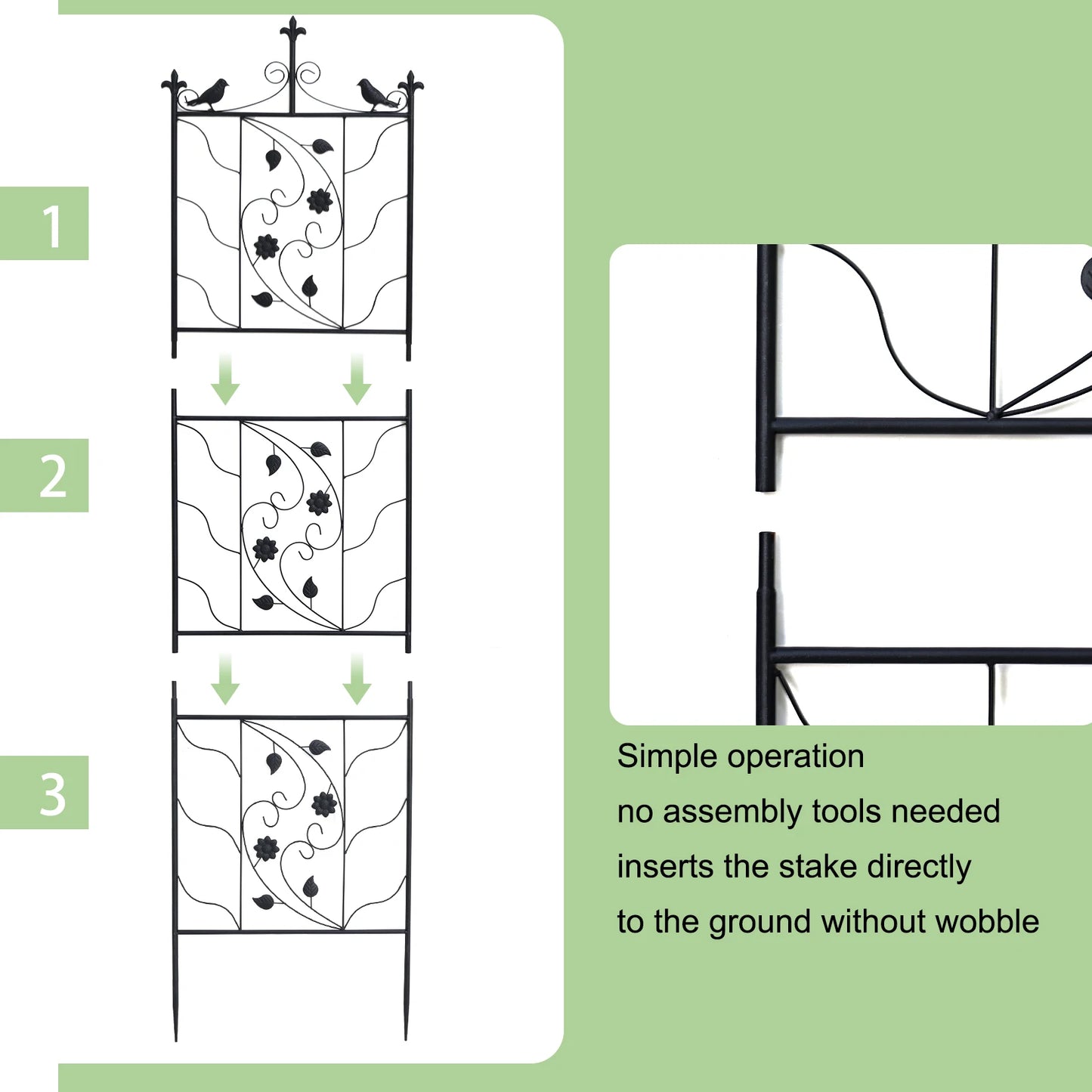 71" Decorative Garden Trellis